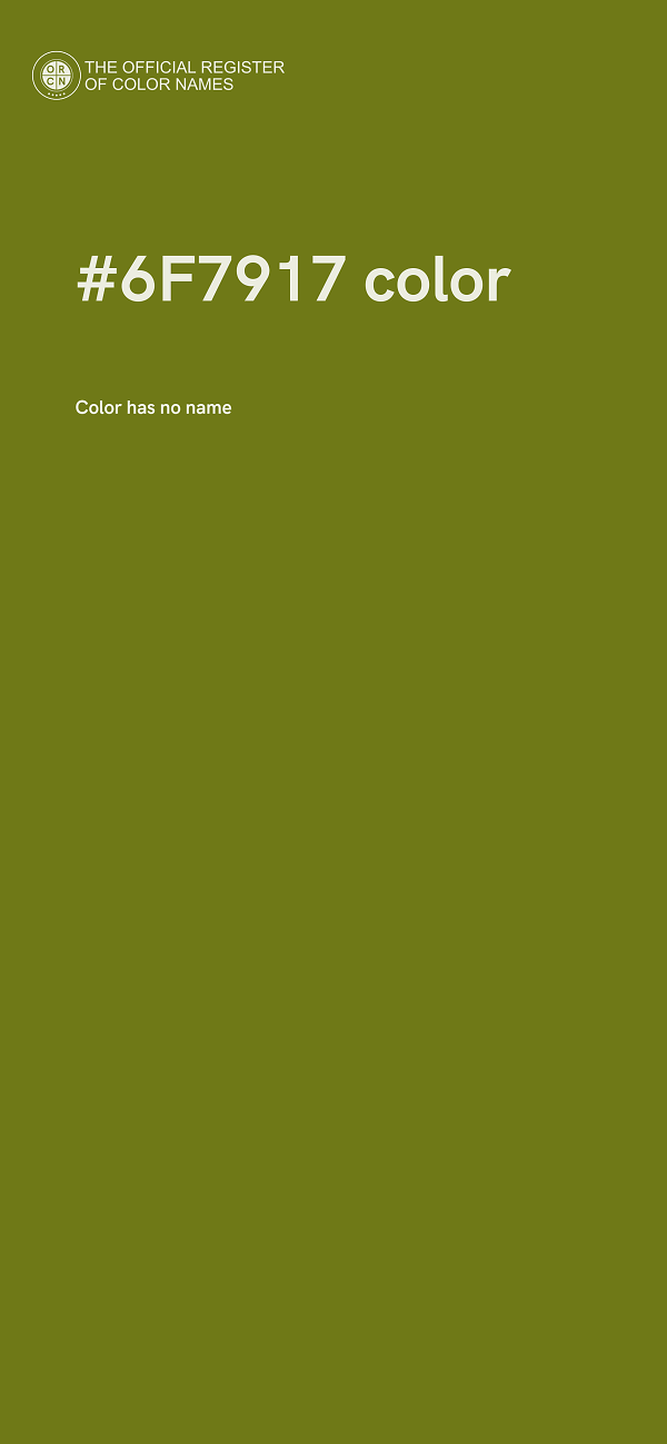 #6F7917 color image