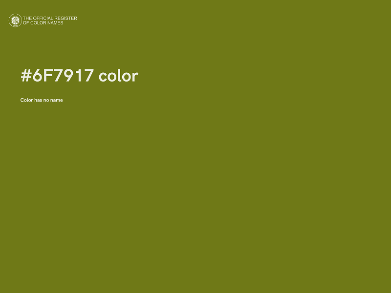 #6F7917 color image