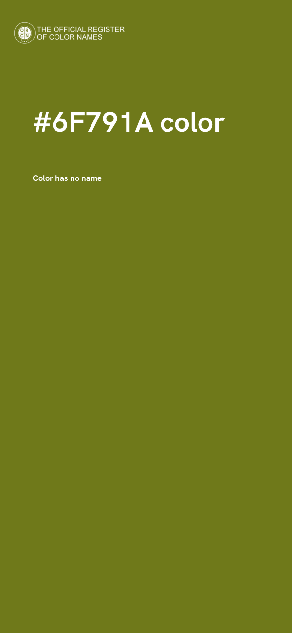 #6F791A color image