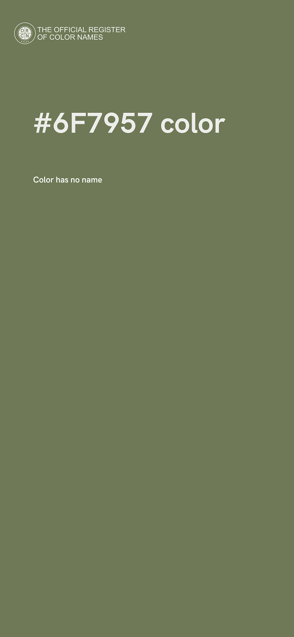 #6F7957 color image