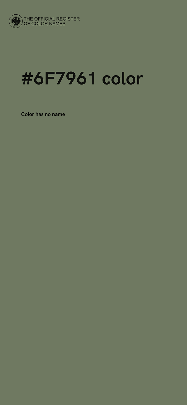 #6F7961 color image