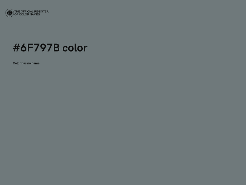 #6F797B color image