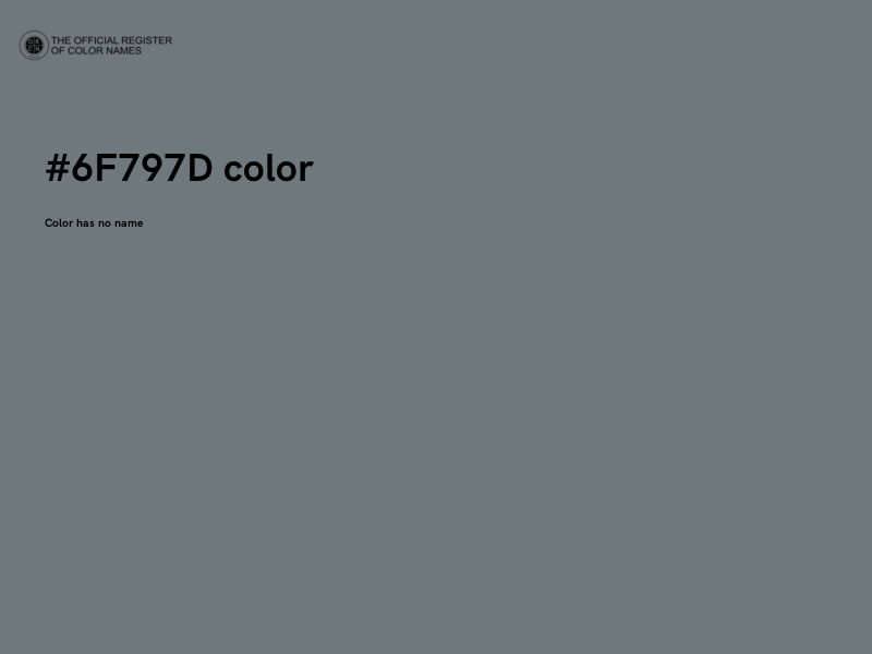#6F797D color image