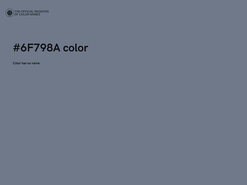 #6F798A color image