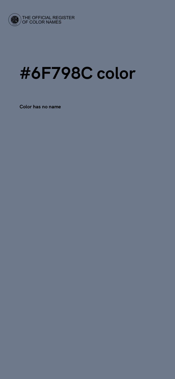 #6F798C color image