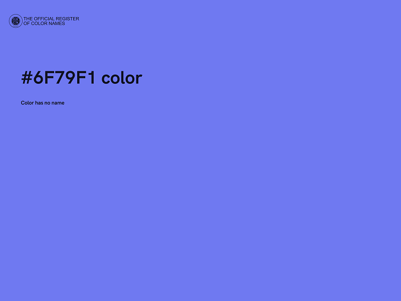 #6F79F1 color image