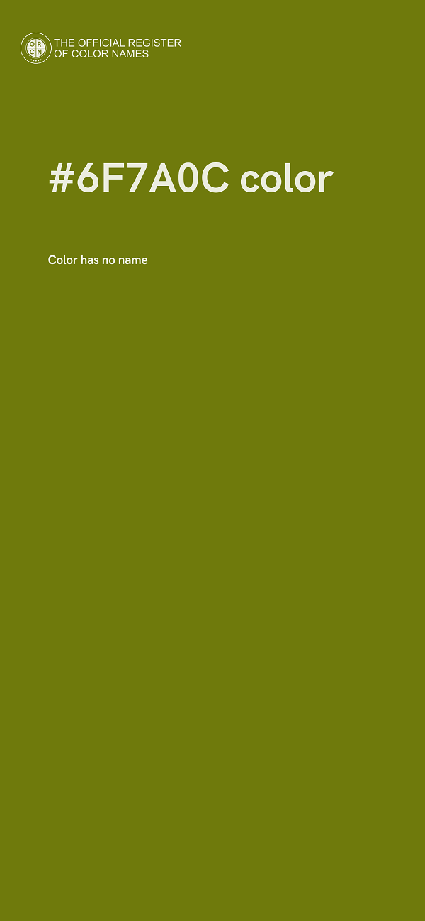 #6F7A0C color image
