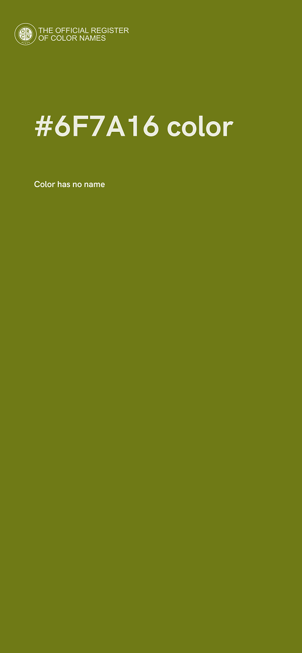 #6F7A16 color image
