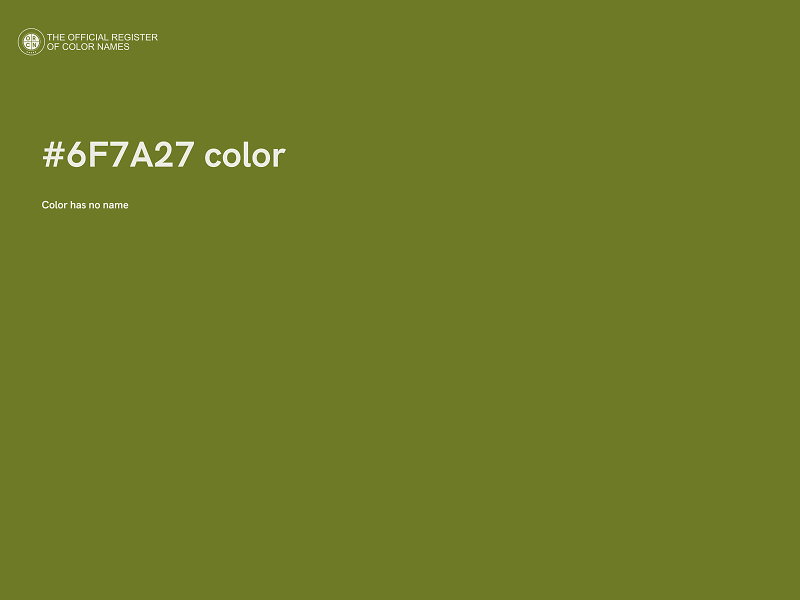 #6F7A27 color image