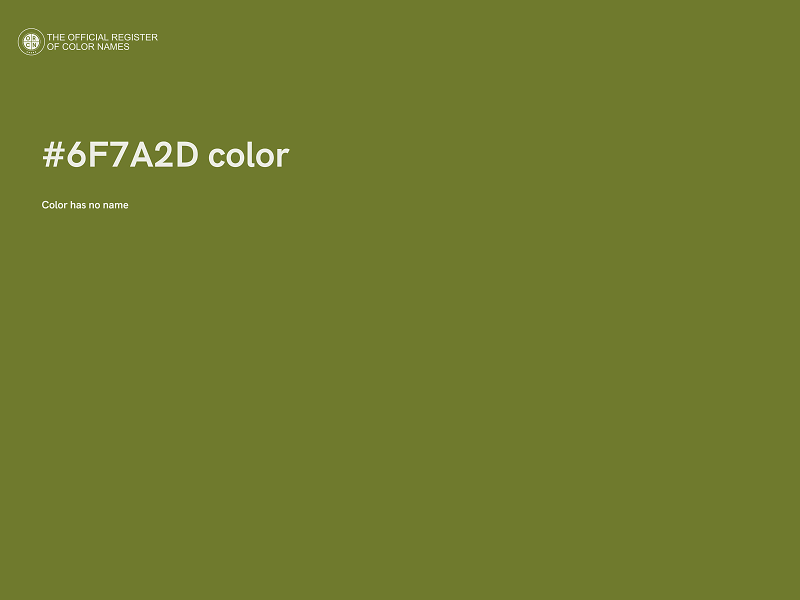#6F7A2D color image