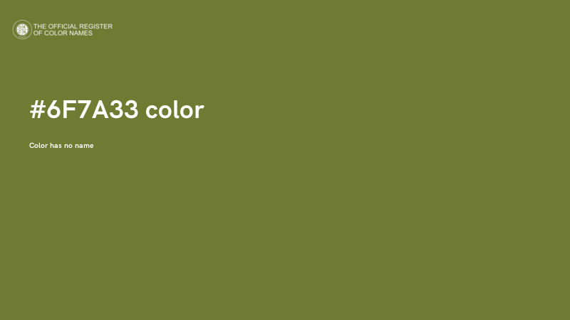 #6F7A33 color image