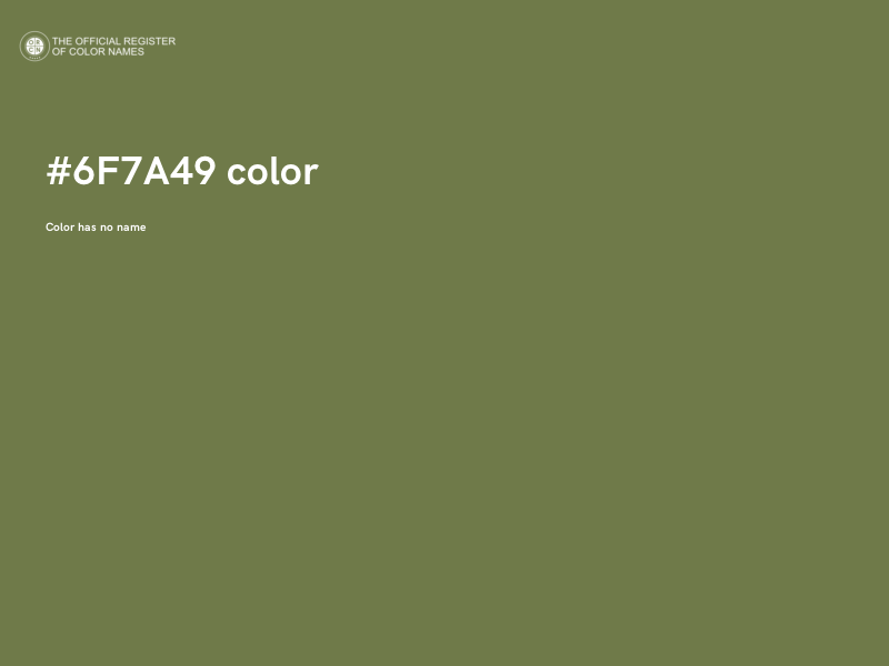 #6F7A49 color image
