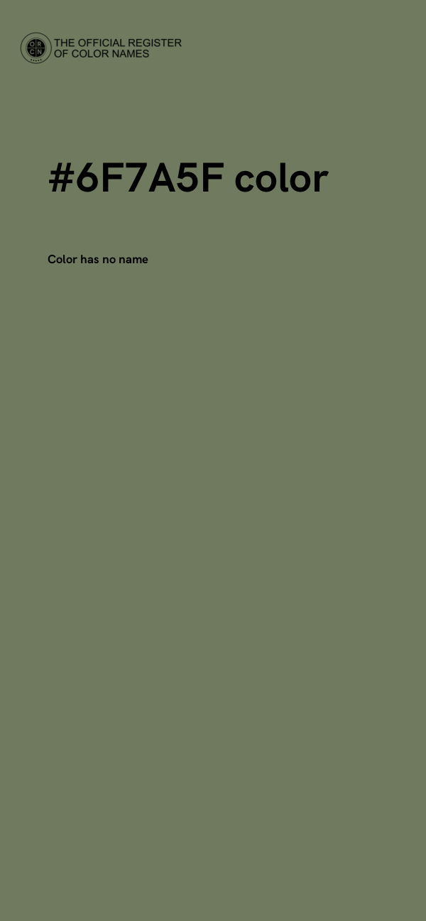 #6F7A5F color image