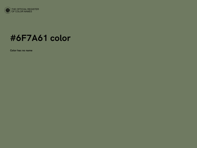 #6F7A61 color image