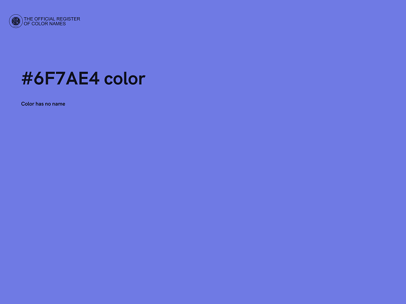 #6F7AE4 color image