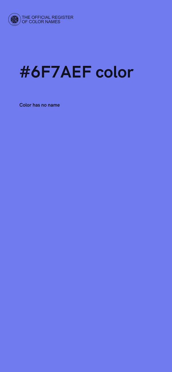 #6F7AEF color image