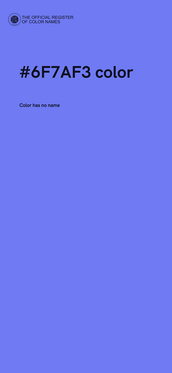 #6F7AF3 color image