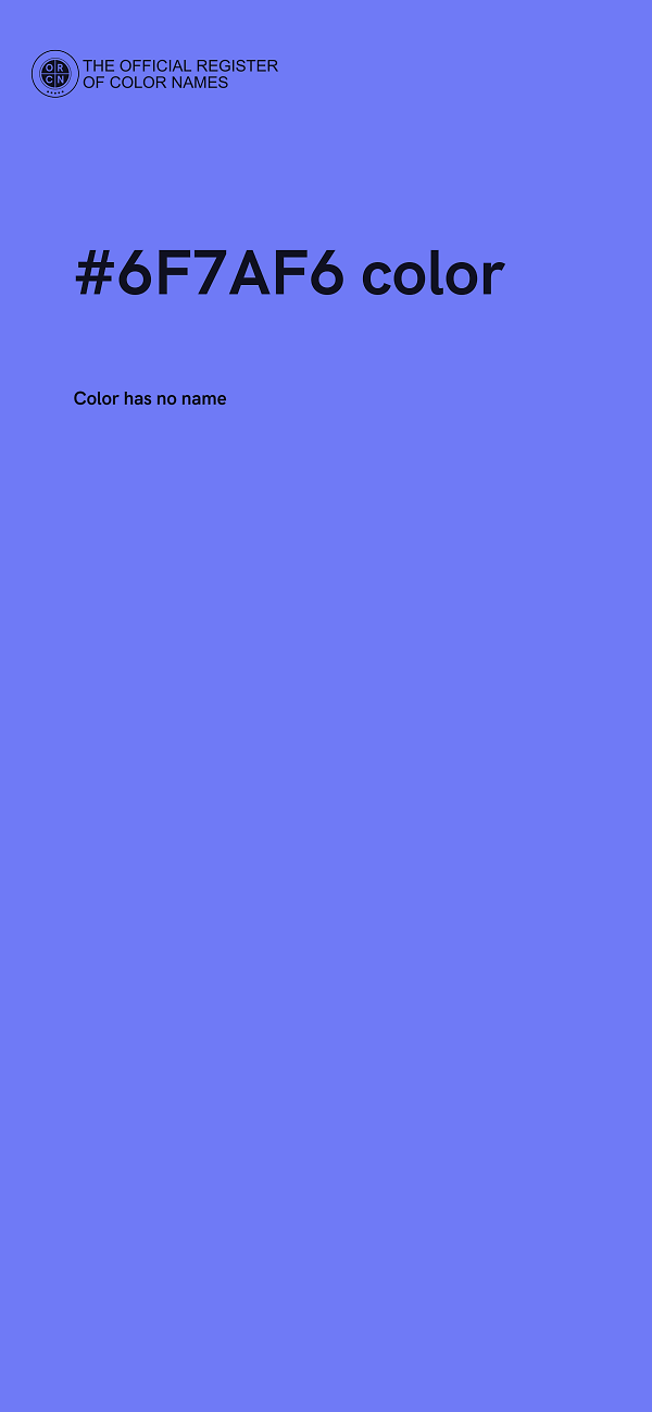 #6F7AF6 color image