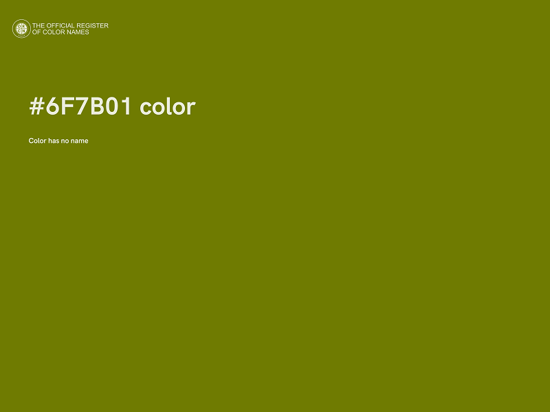 #6F7B01 color image