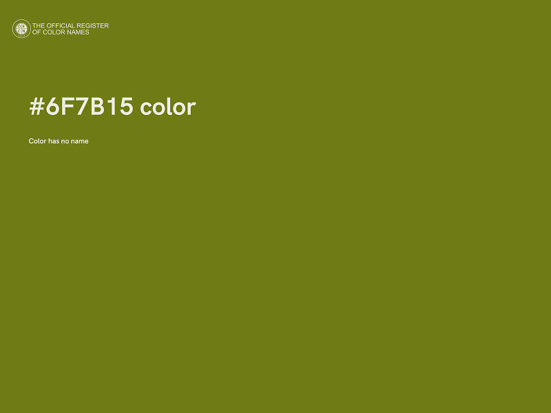 #6F7B15 color image