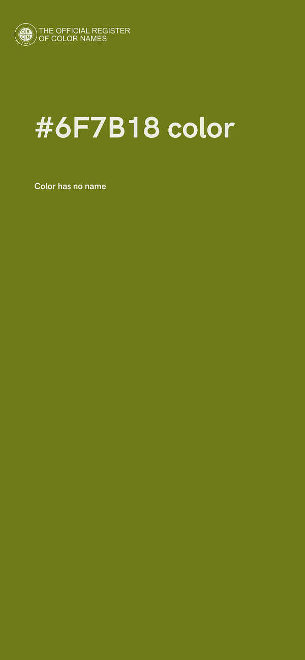 #6F7B18 color image