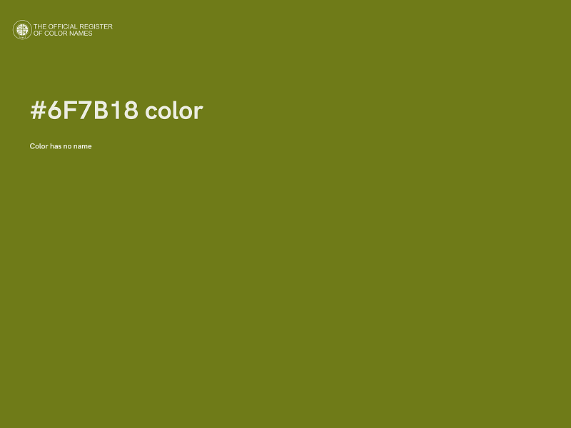 #6F7B18 color image