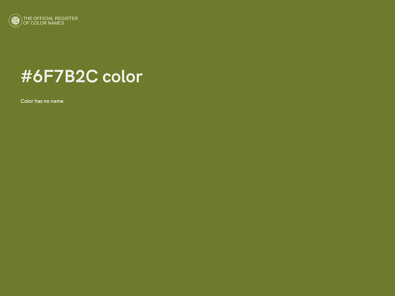 #6F7B2C color image