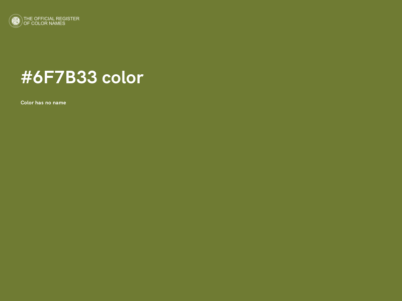 #6F7B33 color image