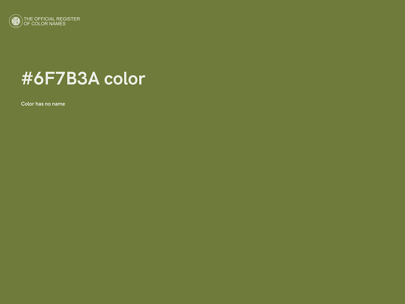 #6F7B3A color image