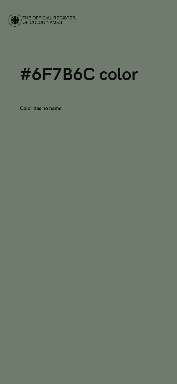 #6F7B6C color image