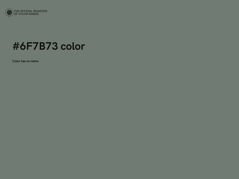 #6F7B73 color image