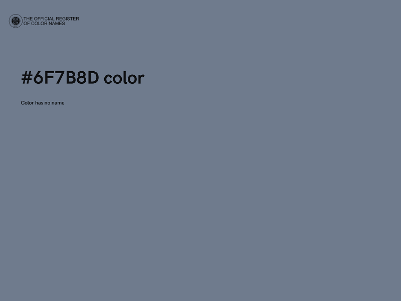 #6F7B8D color image