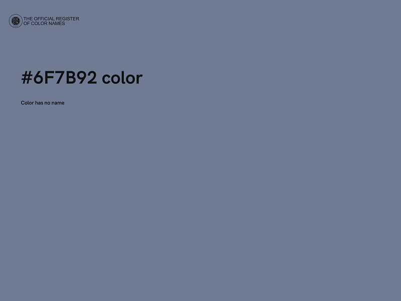 #6F7B92 color image