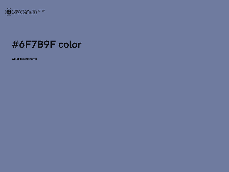 #6F7B9F color image