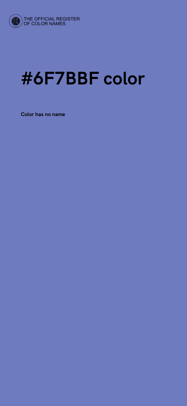 #6F7BBF color image