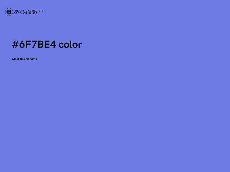 #6F7BE4 color image