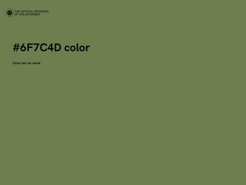 #6F7C4D color image