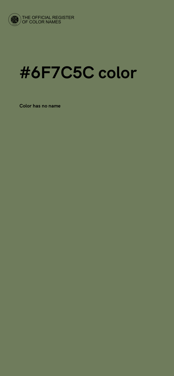 #6F7C5C color image