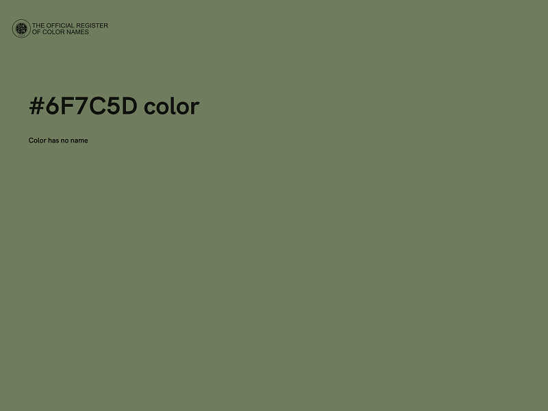 #6F7C5D color image