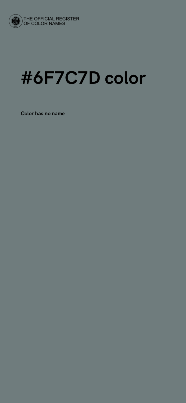 #6F7C7D color image