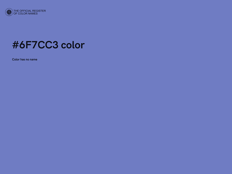 #6F7CC3 color image