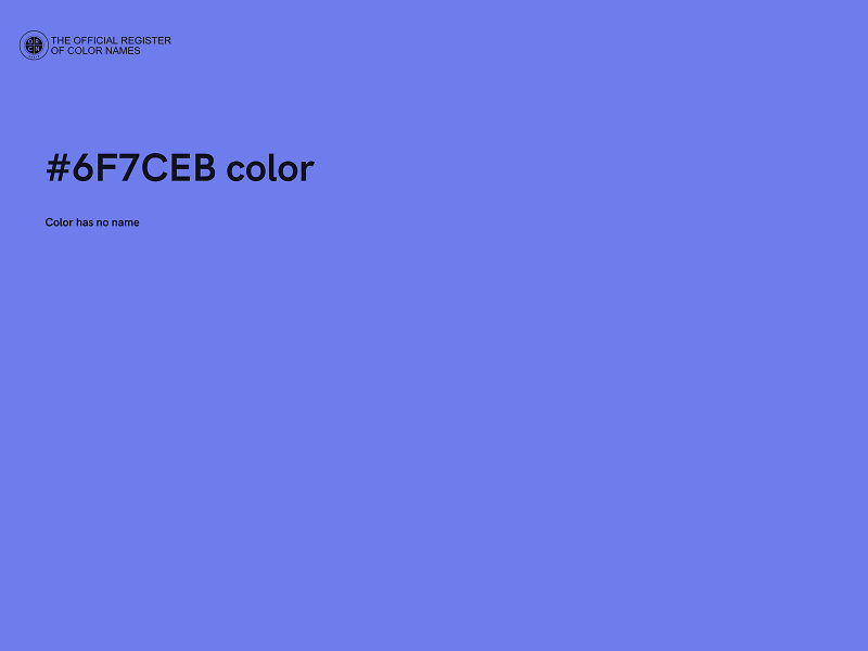 #6F7CEB color image