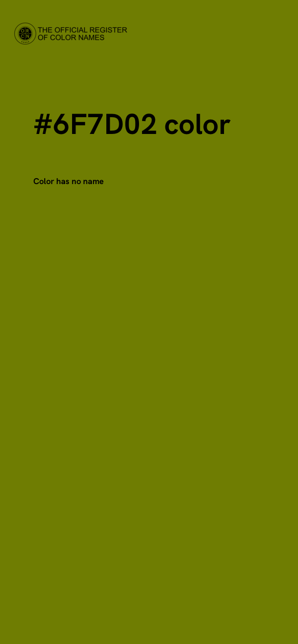 #6F7D02 color image