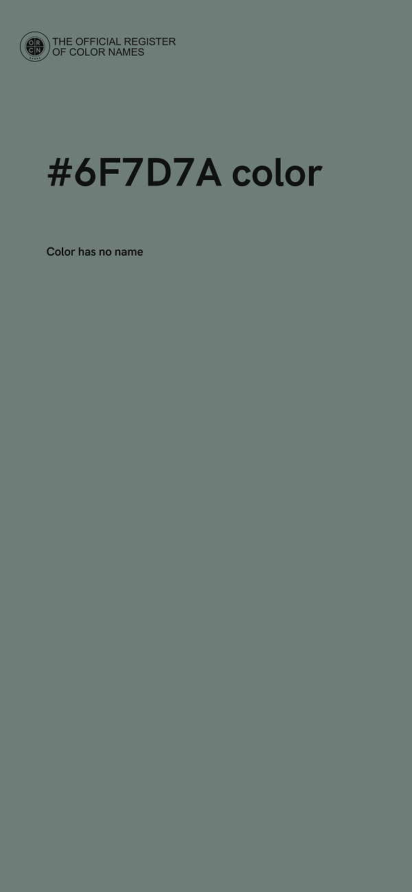 #6F7D7A color image