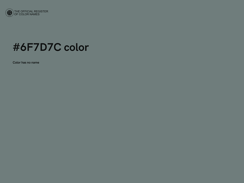 #6F7D7C color image