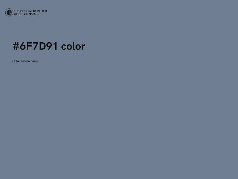 #6F7D91 color image