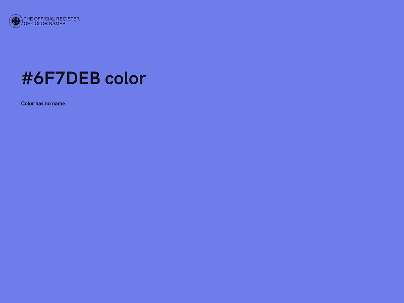 #6F7DEB color image