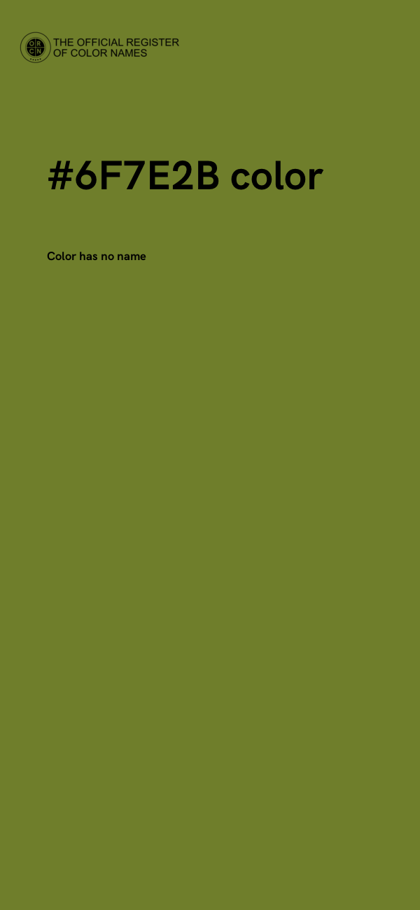 #6F7E2B color image