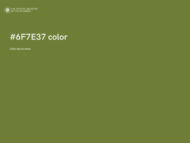 #6F7E37 color image