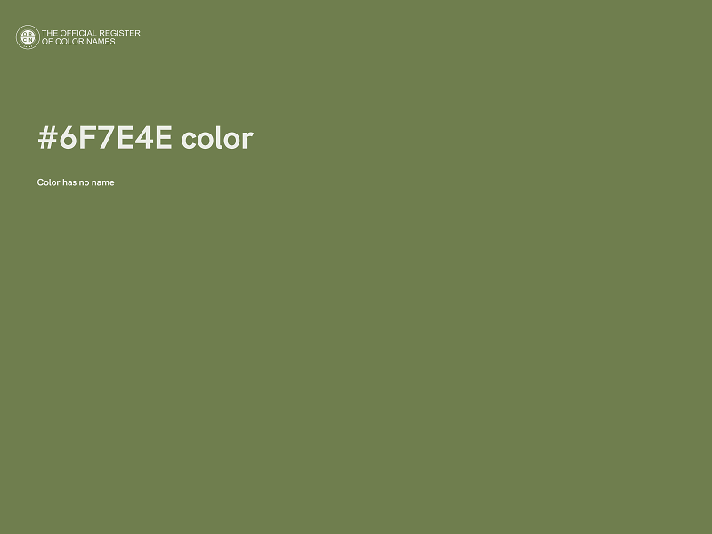 #6F7E4E color image